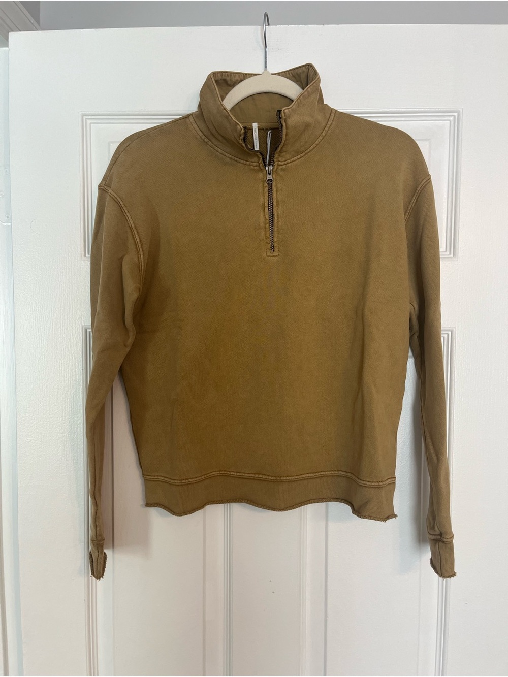 NWT Hello Nite Women’s Olive Green Half-Zip Pullover Sweatshirt